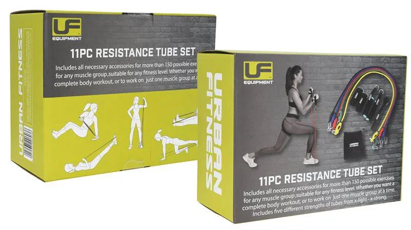 UFE: Urban Fitness 11 Piece Resistance Tube Set-1